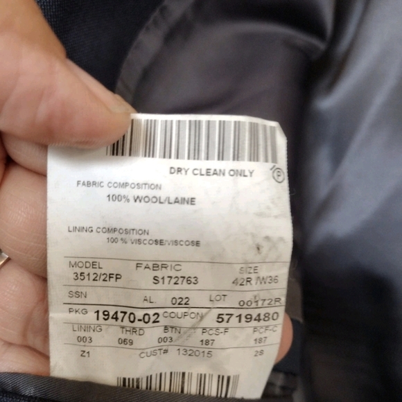ERMENEGILDO ZEGNA Mens Blazer Sport Coat‎ Casual Jacket Size 42R Wool - Picture 5 of 5